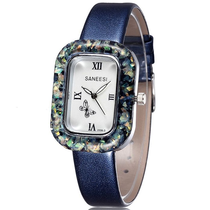 Jyy Square Rome Chiffres Ol Style Montre Femme