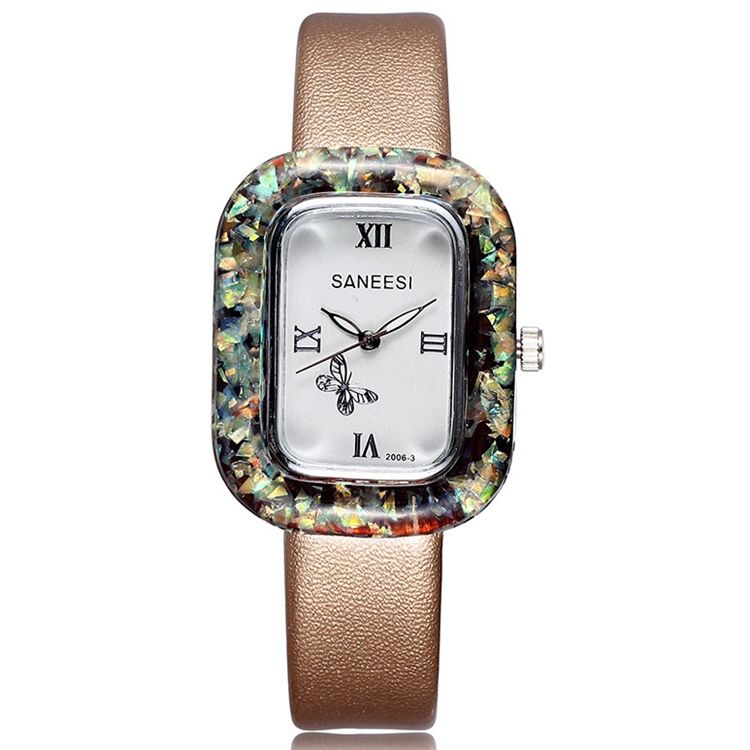 Jyy Square Rome Chiffres Ol Style Montre Femme