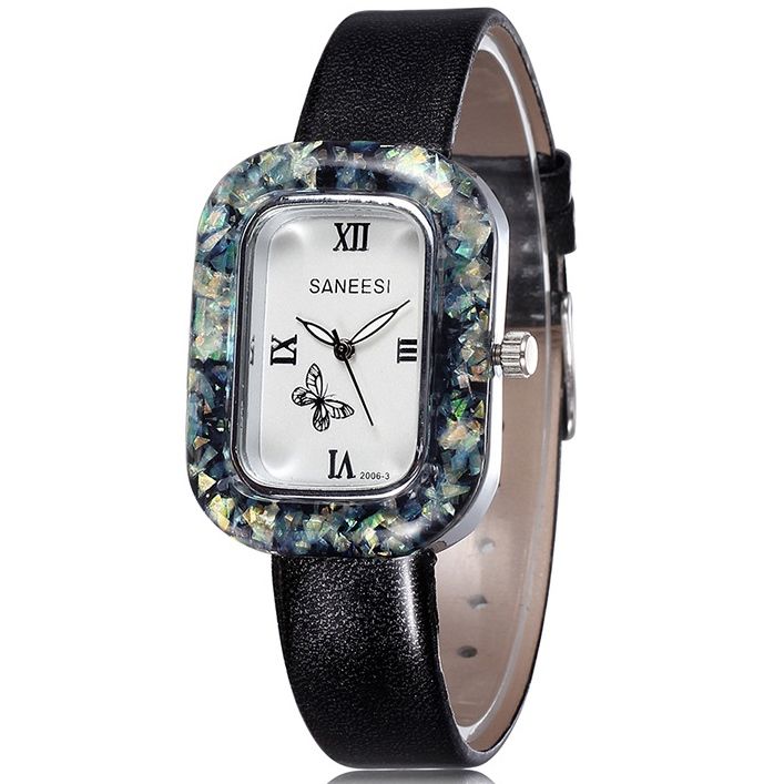 Jyy Square Rome Chiffres Ol Style Montre Femme