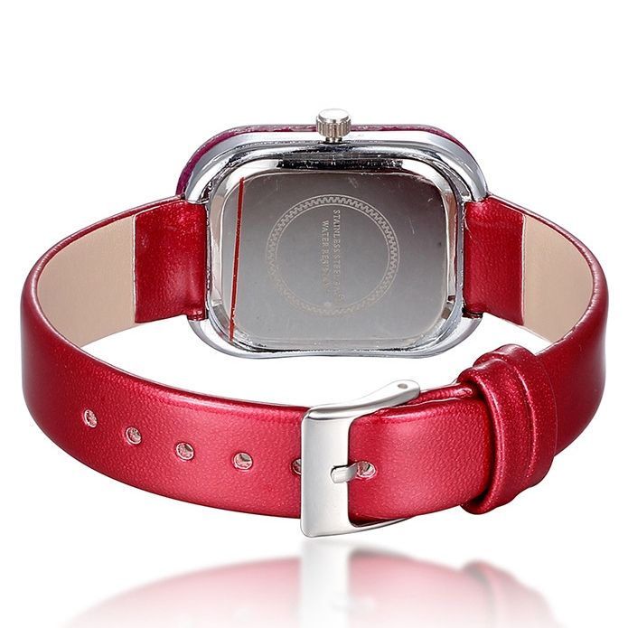 Jyy Square Rome Chiffres Ol Style Montre Femme