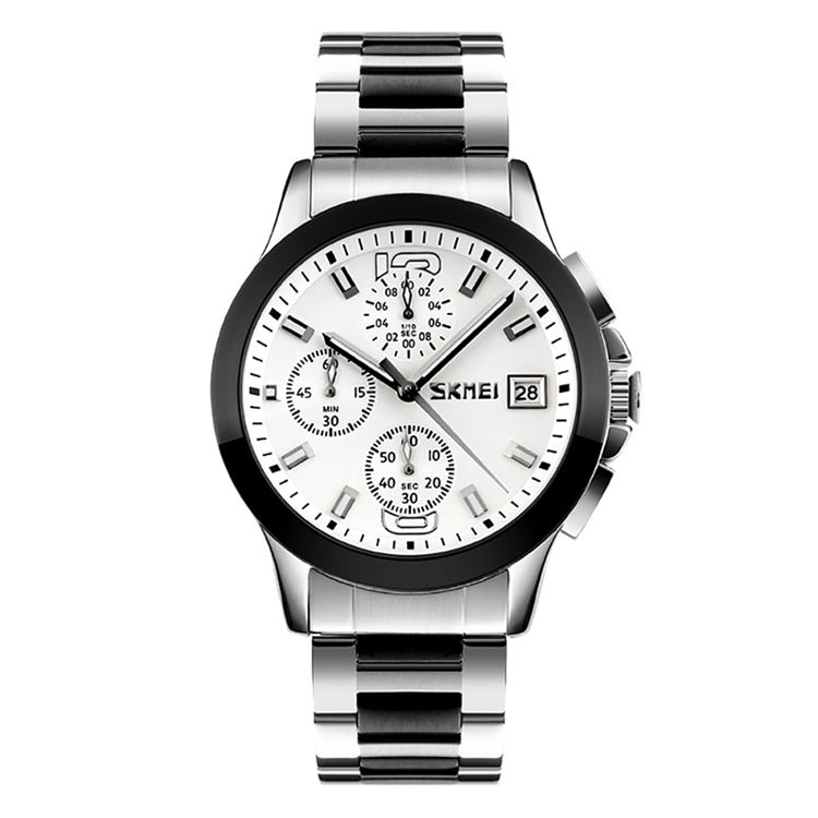 Montre-bracelet En Acier Inoxydable Multicouche Pour Hommes Pour Femmes