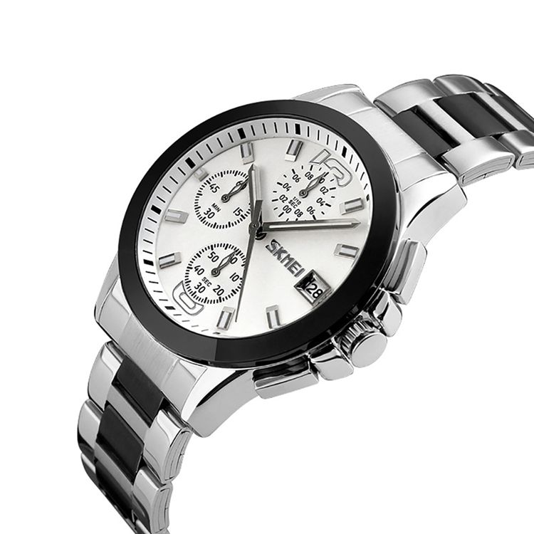 Montre-bracelet En Acier Inoxydable Multicouche Pour Hommes Pour Femmes