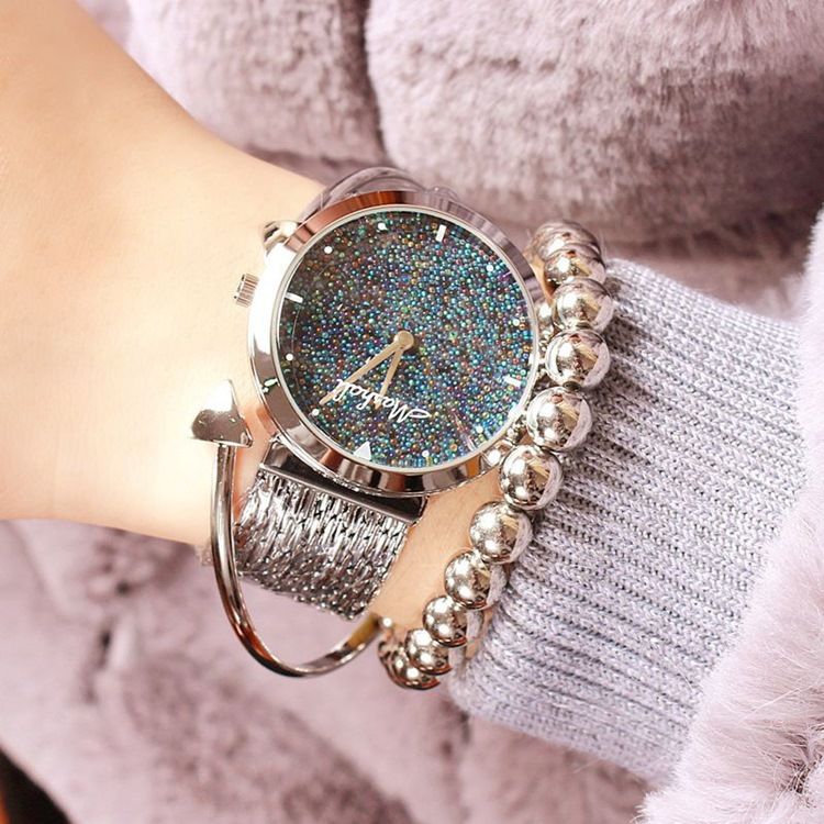 Montre Brillante À La Mode Pour Femmes