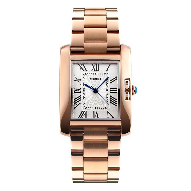 Montre Carrée En Acier Ol Pour Femme