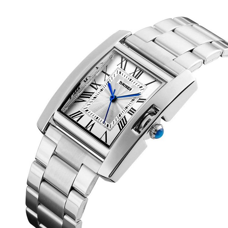 Montre Carrée En Acier Ol Pour Femme