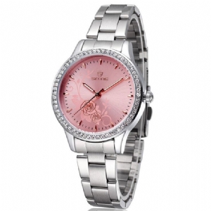 Montre D'affaires À Pivoine Sculptée Pour Femme Pour Femme