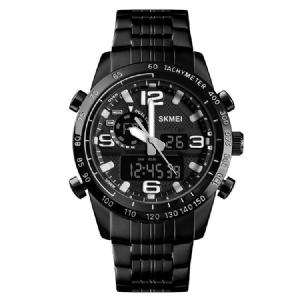 Montre D'alarme Noire Pour Hommes