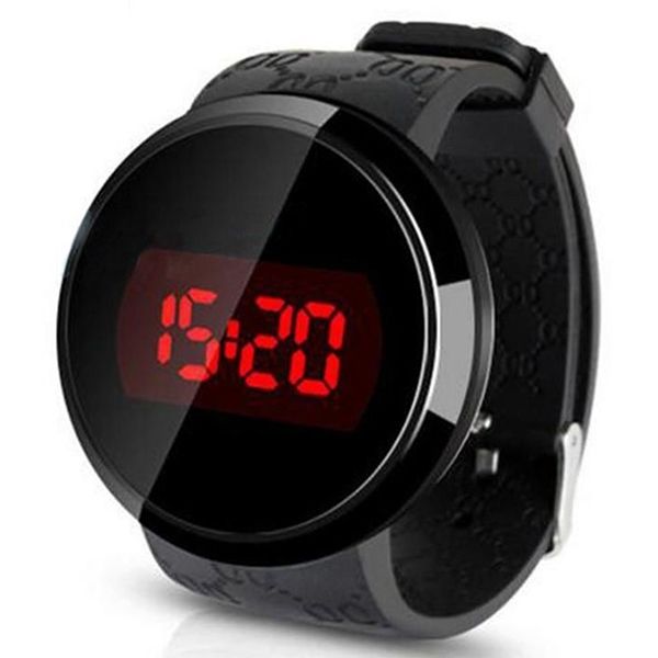 Montre Électronique Ronde À Led Pour Hommes