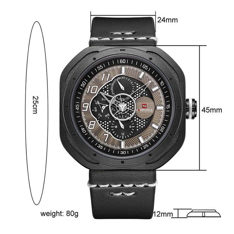 Montre Pour Hommes En Alliage D'extérieur Sport Square