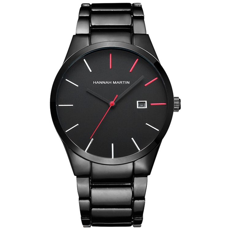 Montre Jyy Concise À Trois Aiguilles Avec Bracelet En Acier Pour Hommes