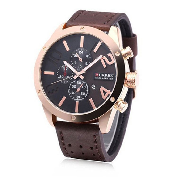 Montre Learther Hardlex Pu Pour Homme