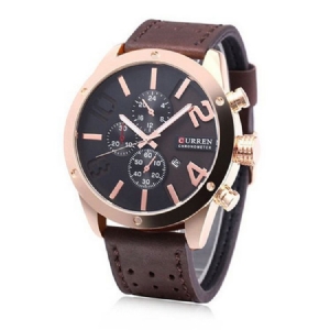 Montre Learther Hardlex Pu Pour Homme