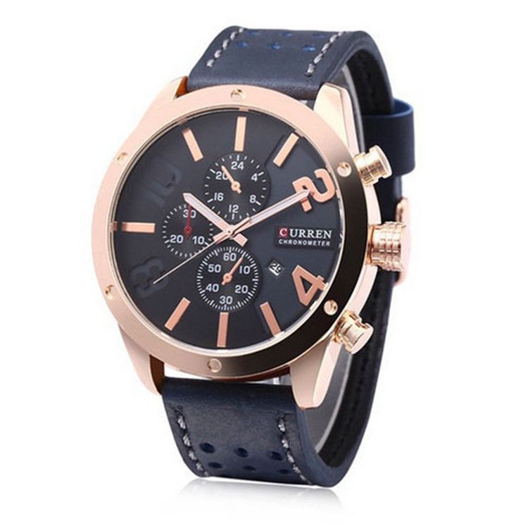 Montre Learther Hardlex Pu Pour Homme