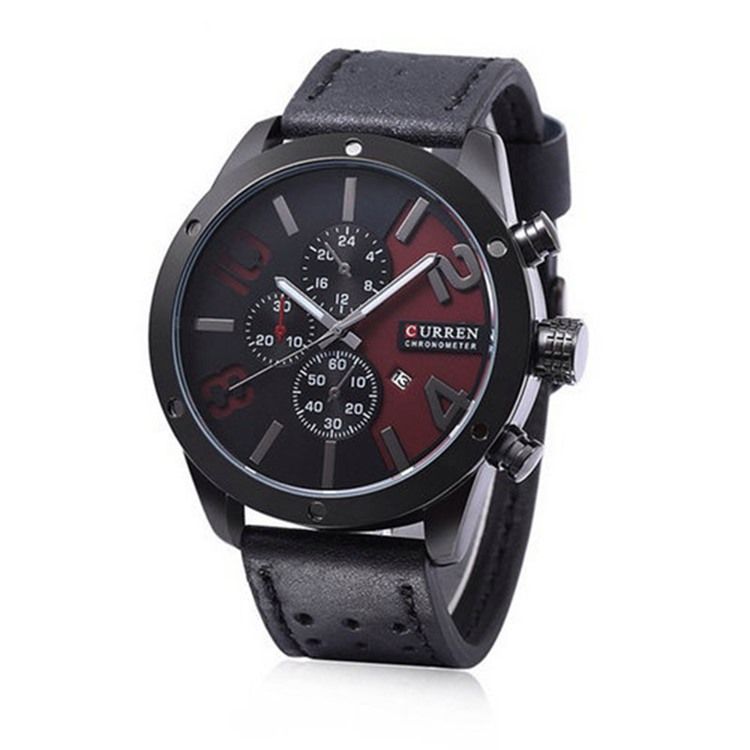 Montre Learther Hardlex Pu Pour Homme