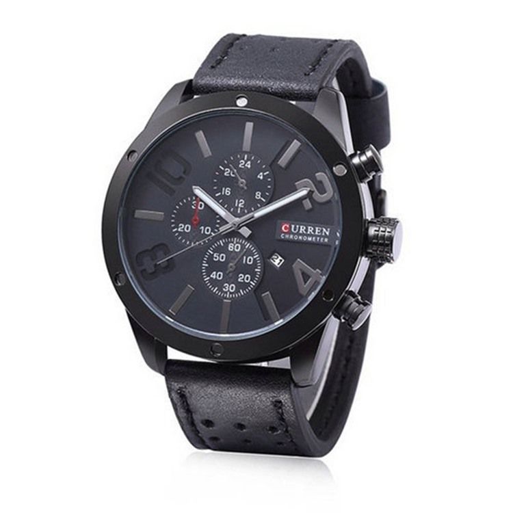 Montre Learther Hardlex Pu Pour Homme