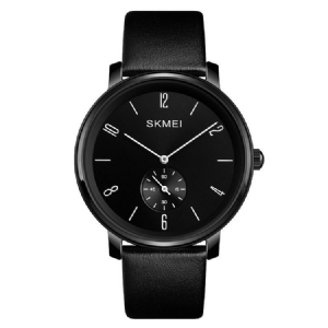 Montre À Quartz En Cuir Pour Hommes