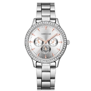 Montre À Quartz Étanche En Acier Pour Femme