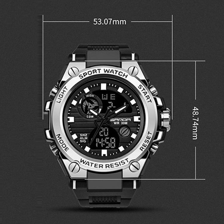 Montre De Style Sport Lumineux Hardlex Pour Hommes