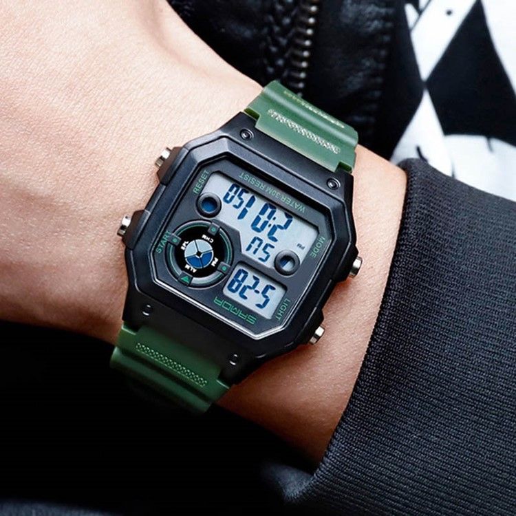 Montres Carrées En Plastique Pour Hommes