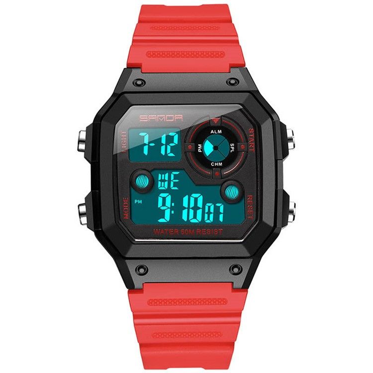 Montres Carrées En Plastique Pour Hommes