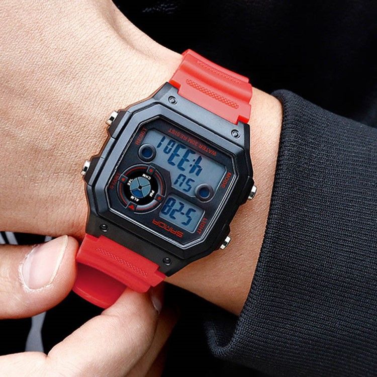 Montres Carrées En Plastique Pour Hommes