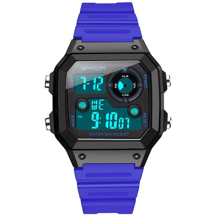 Montres Carrées En Plastique Pour Hommes