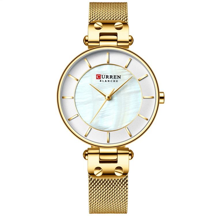 Montres À Quartz Rondes À Boucle Ardillon Pour Femmes