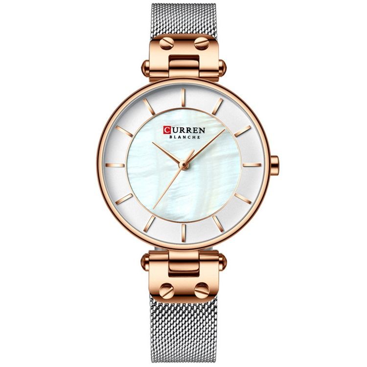 Montres À Quartz Rondes À Boucle Ardillon Pour Femmes