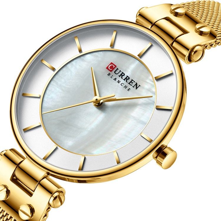 Montres À Quartz Rondes À Boucle Ardillon Pour Femmes