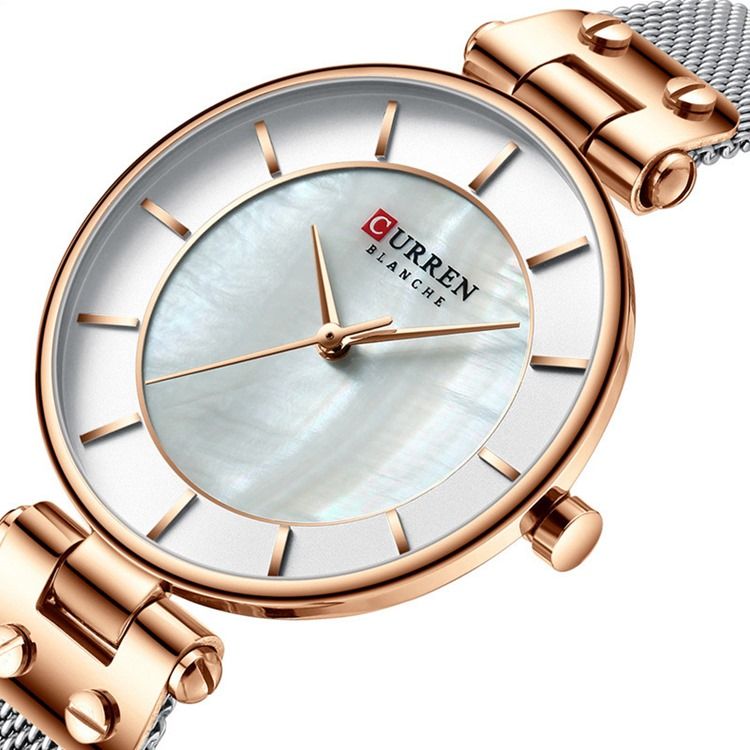 Montres À Quartz Rondes À Boucle Ardillon Pour Femmes