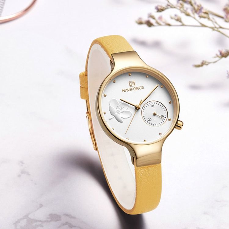 Montres Rondes À Quartz Pour Femmes