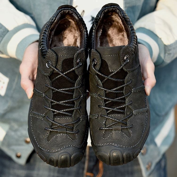 Baskets De Travail Pour Hommes À Lacets Et À Coupe Basse En Pu