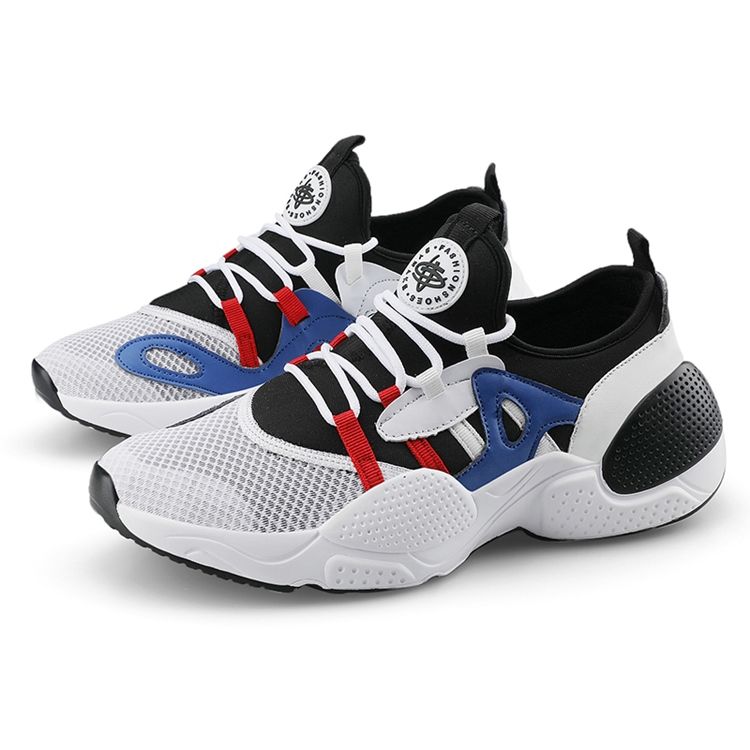 Chaussures De Course En Maille À Lacets Color Block Pour Hommes