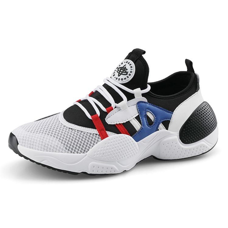 Chaussures De Course En Maille À Lacets Color Block Pour Hommes