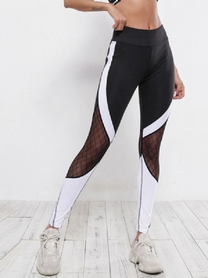 Femmes Color Block Patchwork D'été Cheville Longueur Leggings Pantalon De Yoga Taille Haute Tiktok Leggings