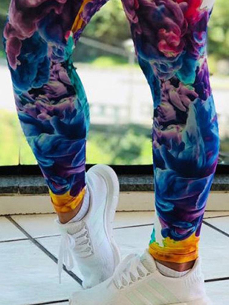 Femmes Floral Print Gym Sports Leggings Pleine Longueur Pantalons De Yoga Leggings Tiktok Taille Haute