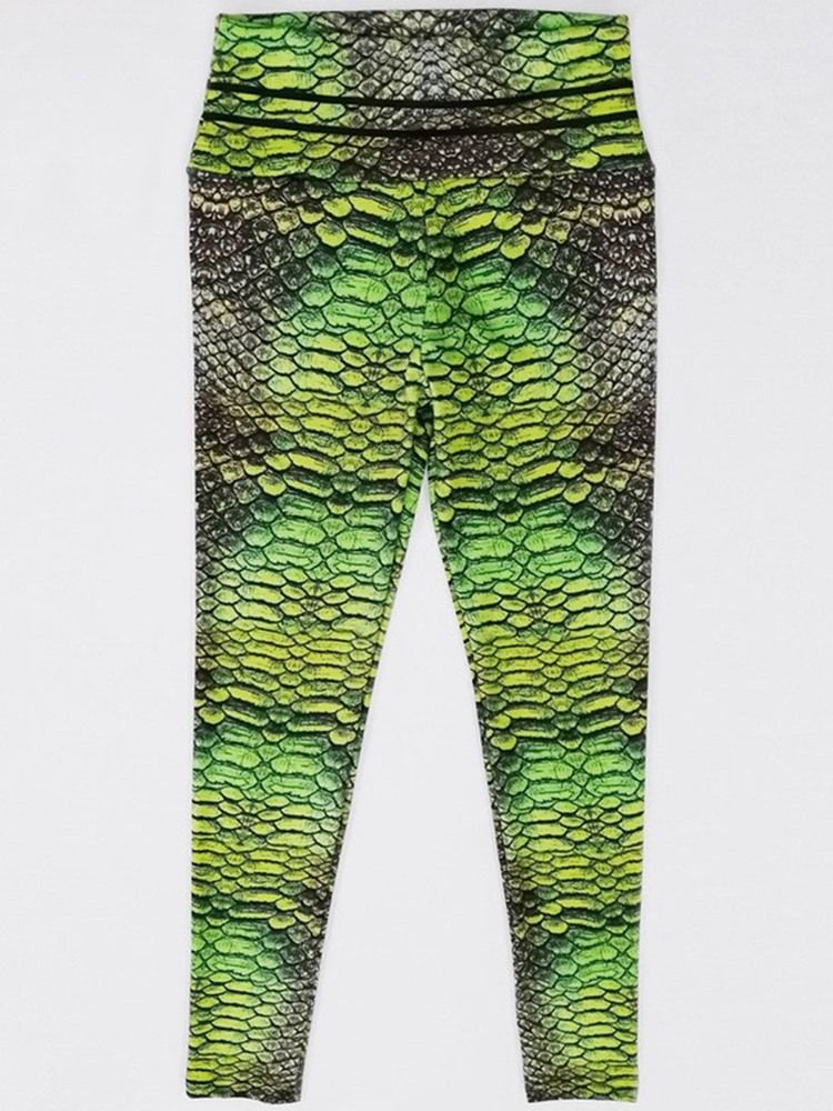 Femmes Serpentine Print Gym Sports Leggings Taille Haute Pantalons De Yoga Leggings Tiktok Taille Haute