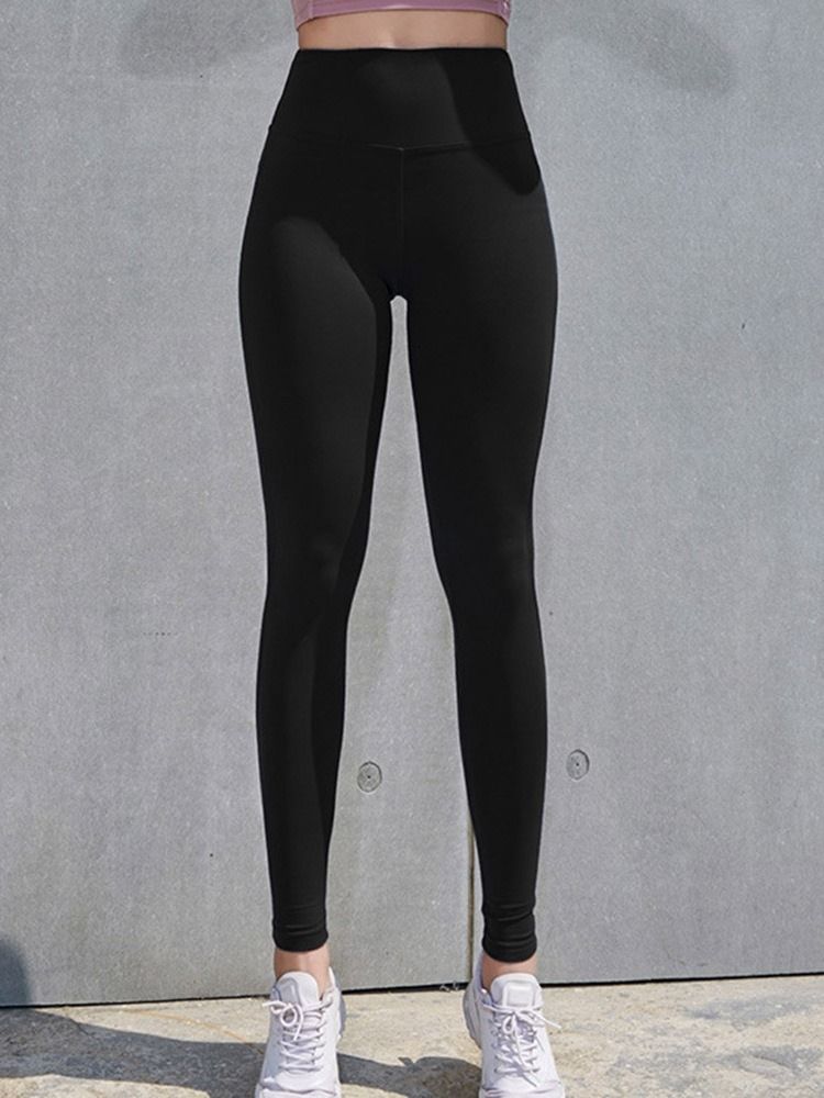 Leggings De Course Solides Respirants Pour Femmes Longueur Cheville Pantalons De Yoga Taille Haute Leggings Tiktok