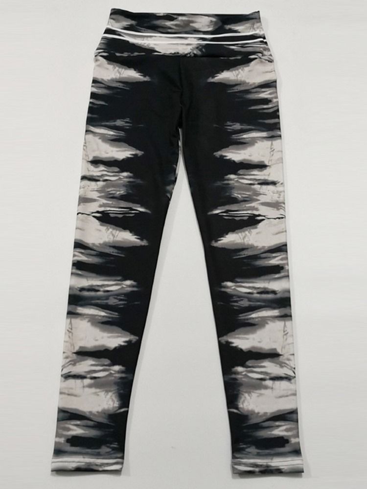 Leggings De Fitness À Imprimé Respirant Pour Femmes Pantalons De Yoga Taille Haute Leggings Tiktok