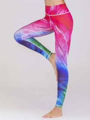 Leggings Imprimés Colorés À Séchage Rapide Pour Femmes Pantalons De Yoga Leggings Tiktok Taille Haute