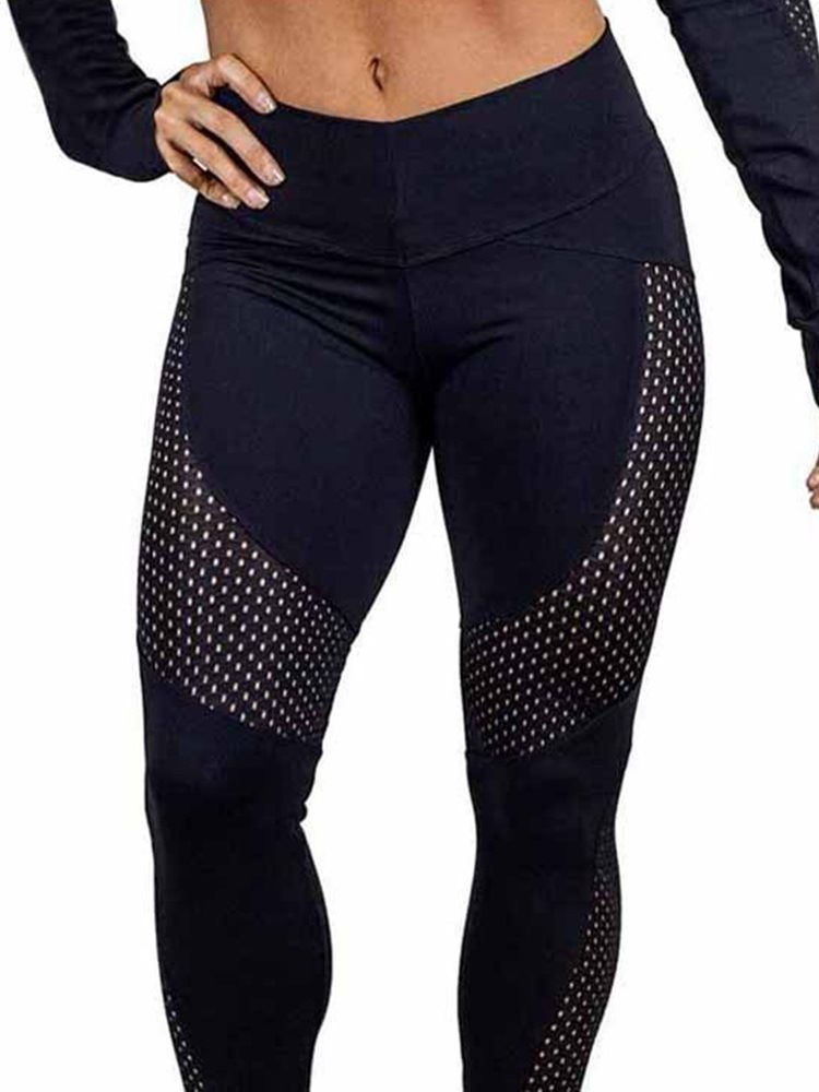 Leggings Patchwork À Séchage Rapide En Polyester À Blocs De Couleur Pour Femmes Pantalons De Yoga Leggings Tiktok Taille Haute