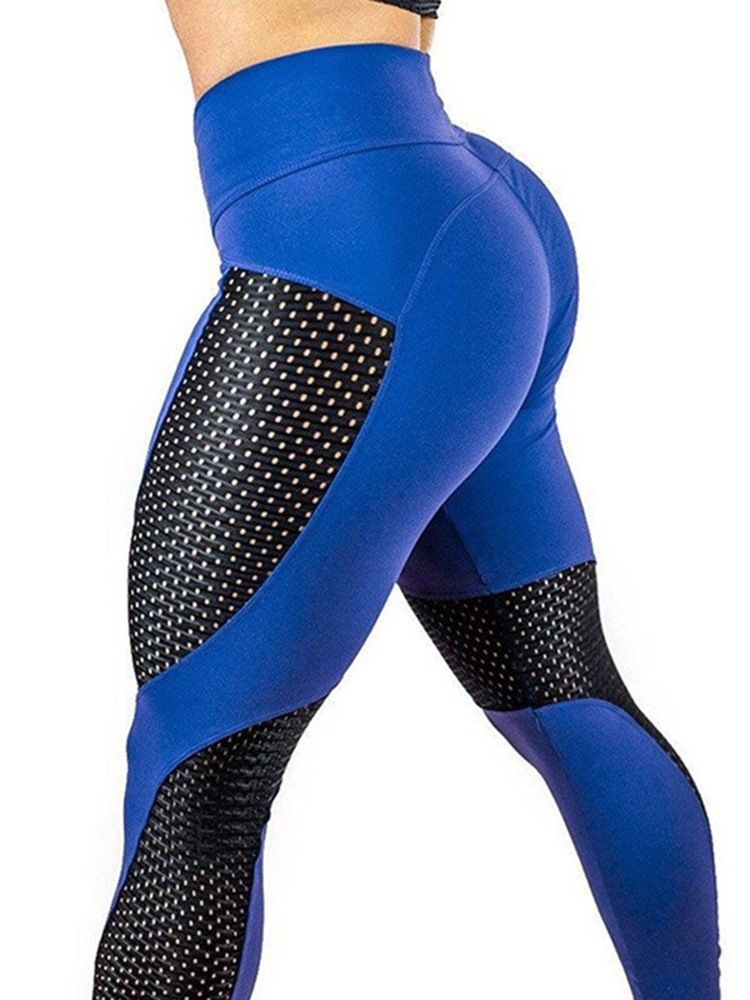 Leggings Patchwork À Séchage Rapide En Polyester À Blocs De Couleur Pour Femmes Pantalons De Yoga Leggings Tiktok Taille Haute