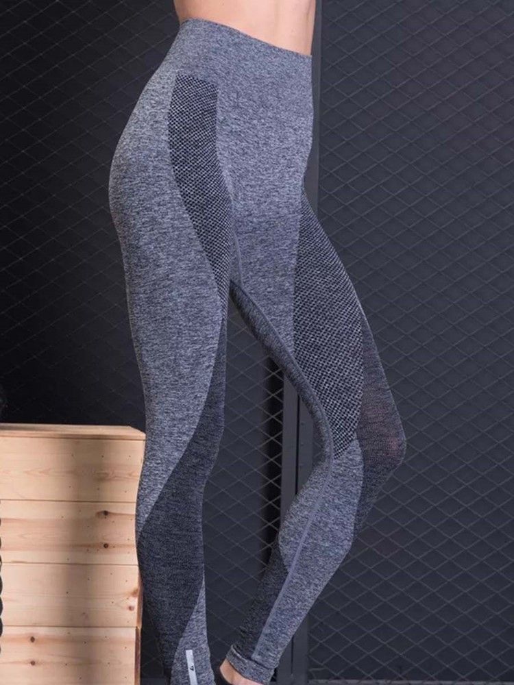 Leggings Patchwork Solides À Séchage Rapide Pour Femmes Pantalons De Yoga Leggings Tiktok Taille Haute