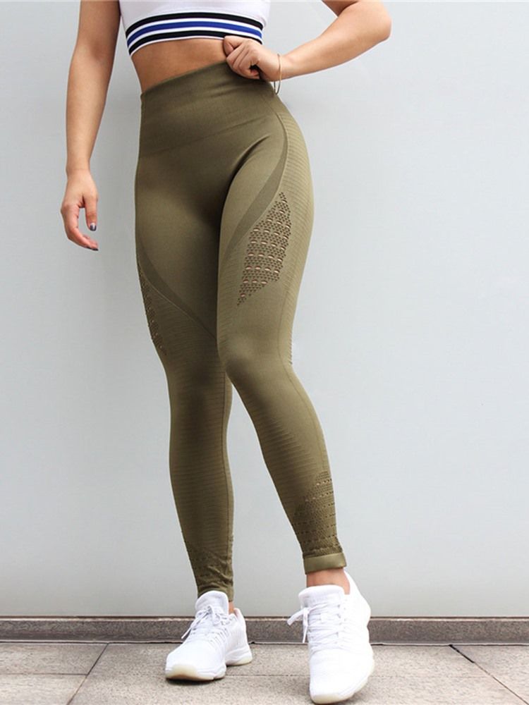 Leggings Pleine Longueur En Nylon À Séchage Rapide Pour Femmes Leggings Tiktok De Yoga Taille Haute