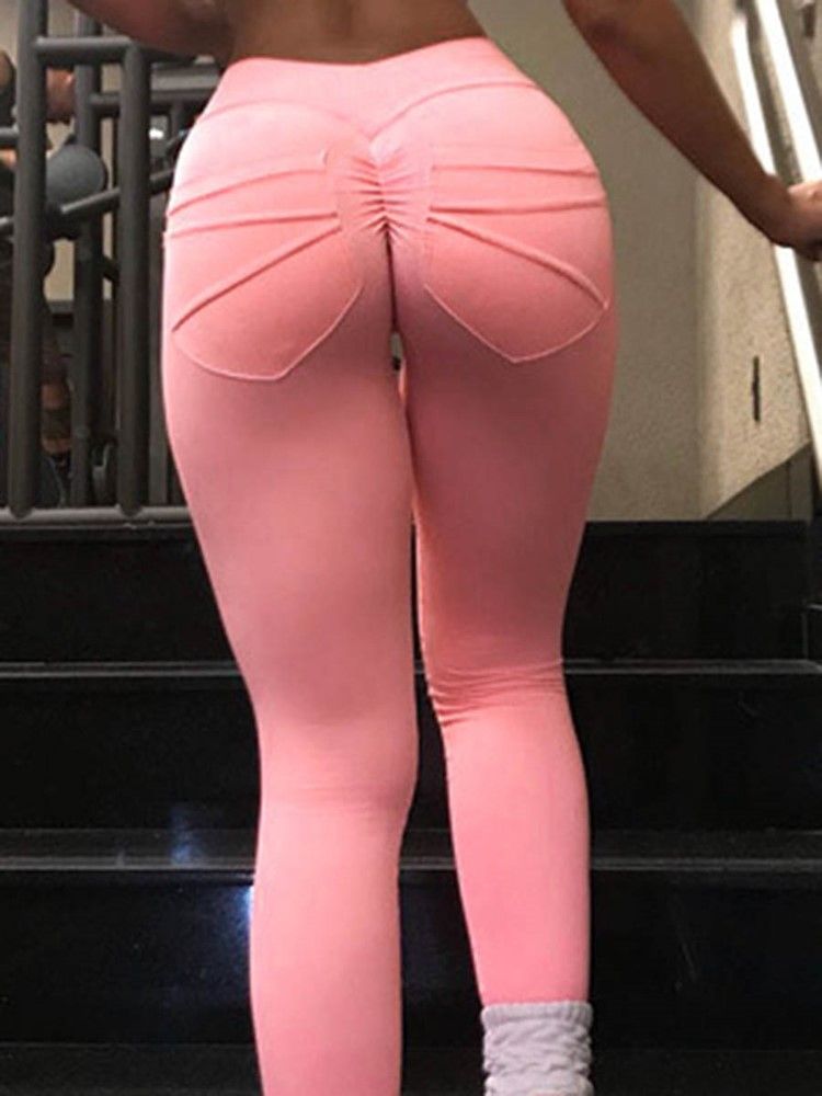 Leggings Pleine Longueur En Polyester À Séchage Rapide Pour Femmes Pantalons De Yoga Taille Haute Leggings Tiktok