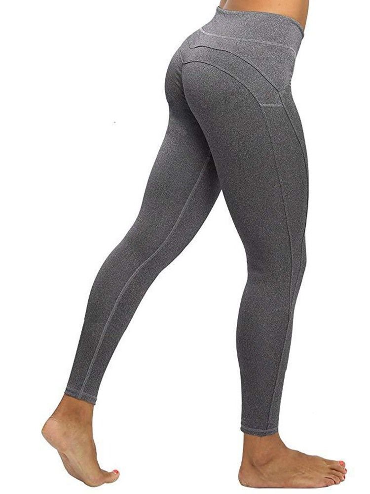 Leggings En Polyester Respirant Pour Femmes Longueur Cheville Pantalons De Yoga Taille Haute Leggings Tiktok