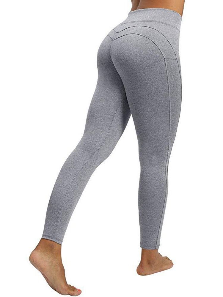 Leggings En Polyester Respirant Pour Femmes Longueur Cheville Pantalons De Yoga Taille Haute Leggings Tiktok