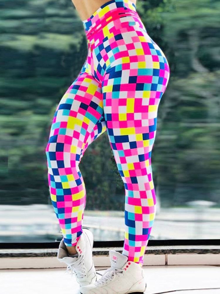 Leggings Respirants Taille Haute Imprimé Mosaïque Pour Femmes Pantalons De Yoga Leggings Tiktok Taille Haute