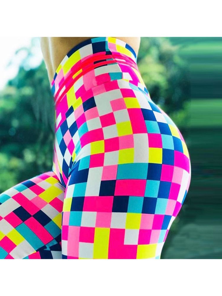 Leggings Respirants Taille Haute Imprimé Mosaïque Pour Femmes Pantalons De Yoga Leggings Tiktok Taille Haute