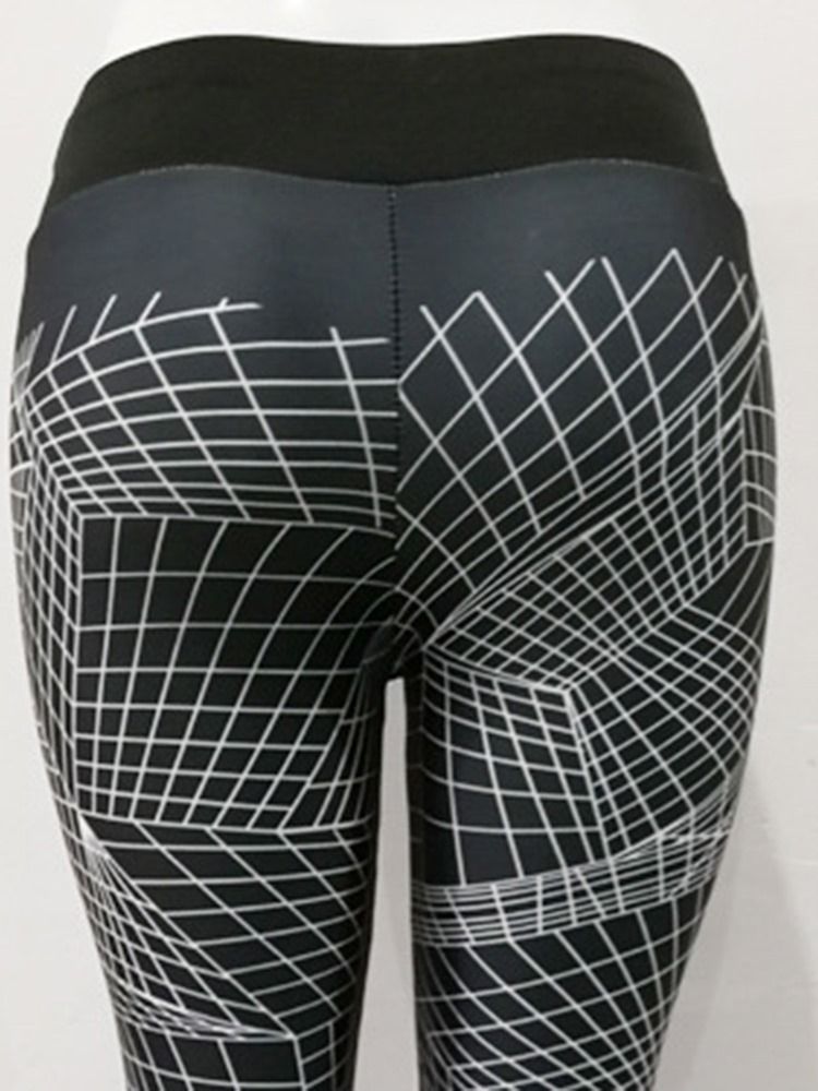 Leggings De Sport Push-up Géométriques Respirants Pour Femmes Pantalons De Yoga Leggings Tiktok Taille Haute